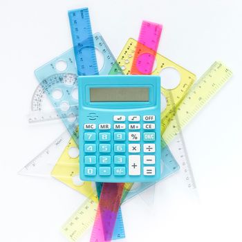 math colourful rulers supplies calculator. High quality photo