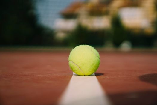 tennis ball marking. High quality photo