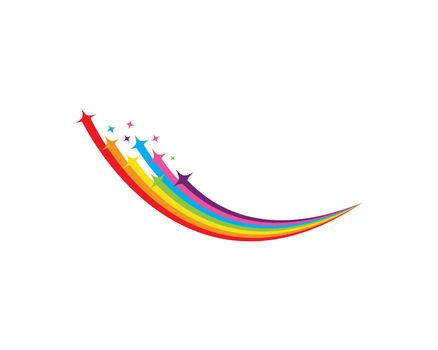Rainbow logo vector 
