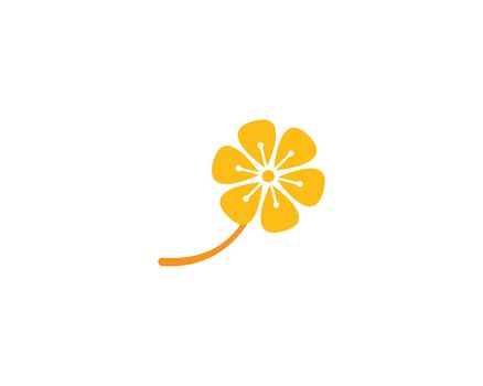 Plumeria flower logo template