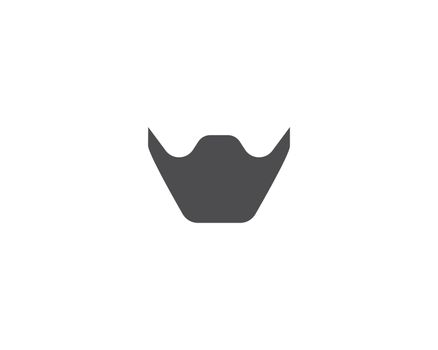 Mustache logo vector