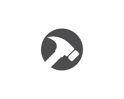 Hammer logo vector 