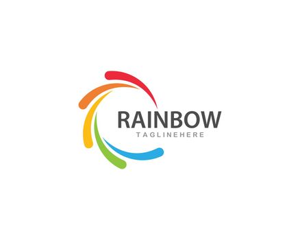 Rainbow logo vector 