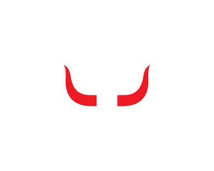 Bull horn logo vector 