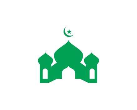 Mosque icon vector 