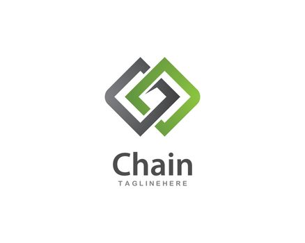 Chain logo vector template