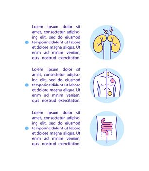 Renal and dermatologic complications concept icon with text