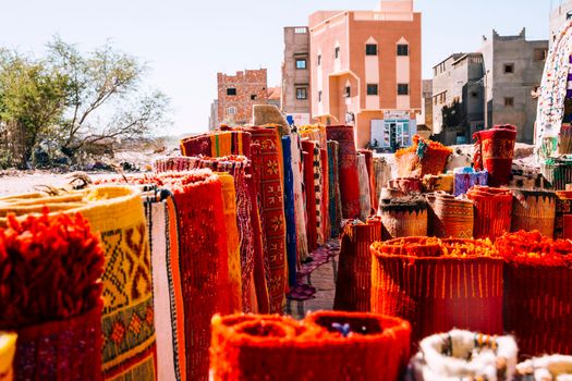 carpets market marrakech. High quality photo