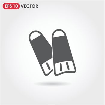 flippers single vector icon