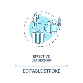 Effective leadership concept icon