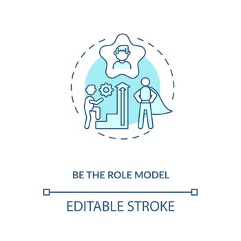 Be role model concept icon