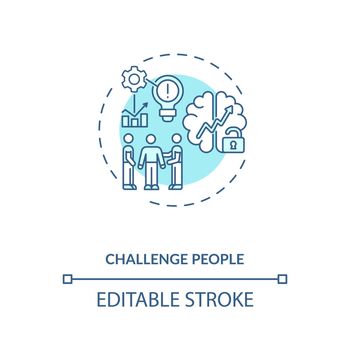 Challenge people concept icon