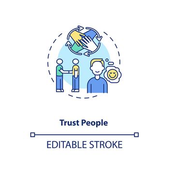 Trust people concept icon
