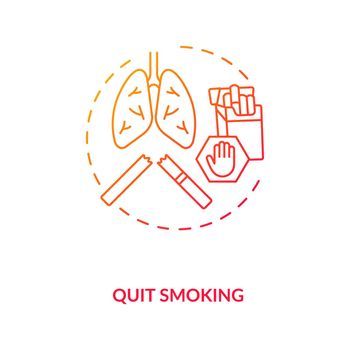 Quit smoking concept icon