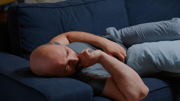 Traumatized man unable to recover with mental health issues