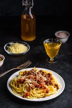 Spaghetti with bolognese sauce