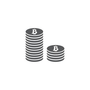 Bit coin icon template