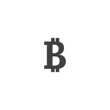 Bit coin icon template