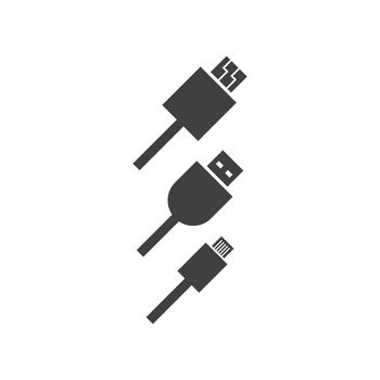 USB data transfer logo vector 