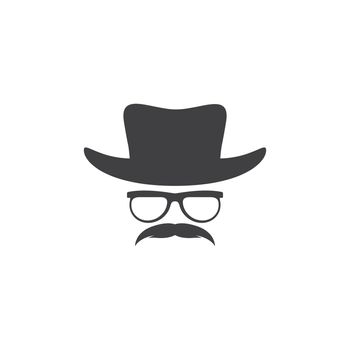 Gentleman hat and mustache 