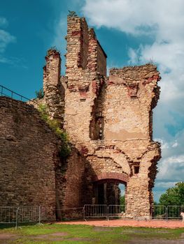 Old defence tower of Kosumberk Castle. The ruin of castle i