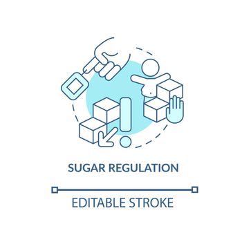 Sugar regulation concept icon