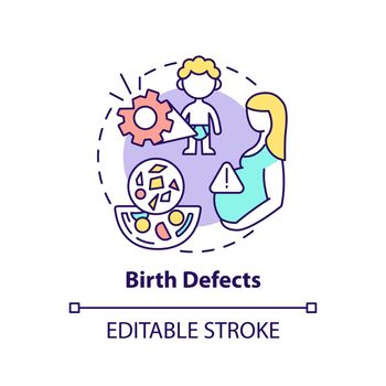 Birth defects concept icon