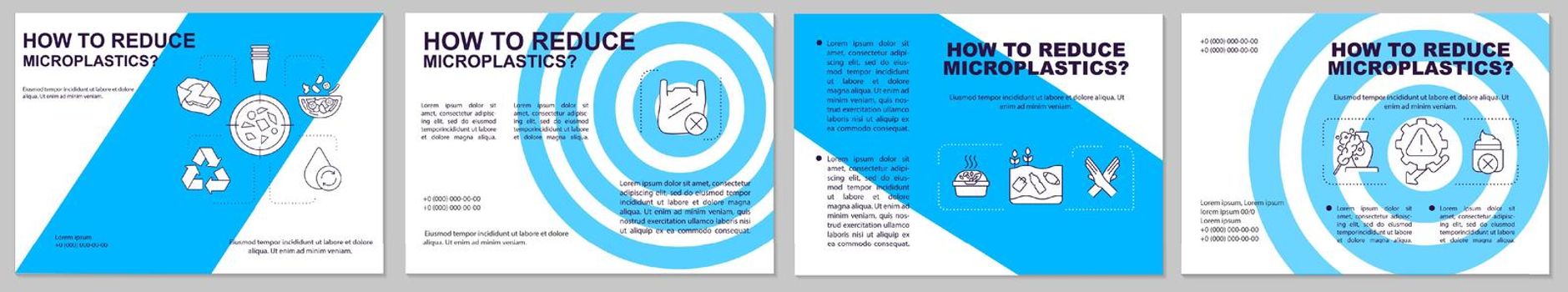 How to reduce microplastics brochure template