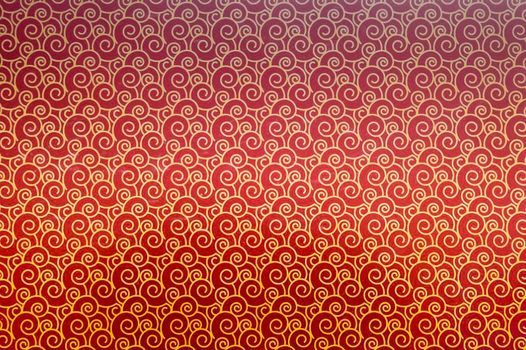 Chinese screen seamless spiral pattern Abstracts and backgrounds. Repeat vector Design on red colour swatch pattern element of sheet. Asian abstract Minimalist background.