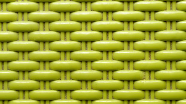 Chinese seamless pattern on green color plastic screen. Close up. Abstracts and backgrounds. Repeat vector knitted Design and pattern element. Net grid chain pattern cage industrial object.