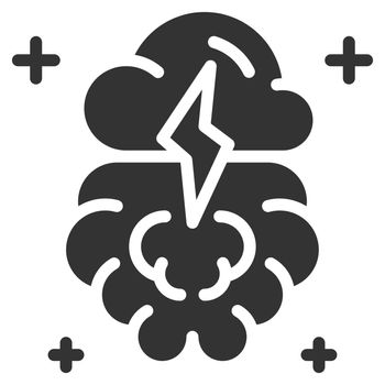 Brainstorming icon design glyph style