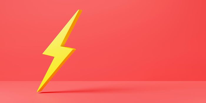 Lightning Icon, electric power element logo, Energy or thunder electricity symbol