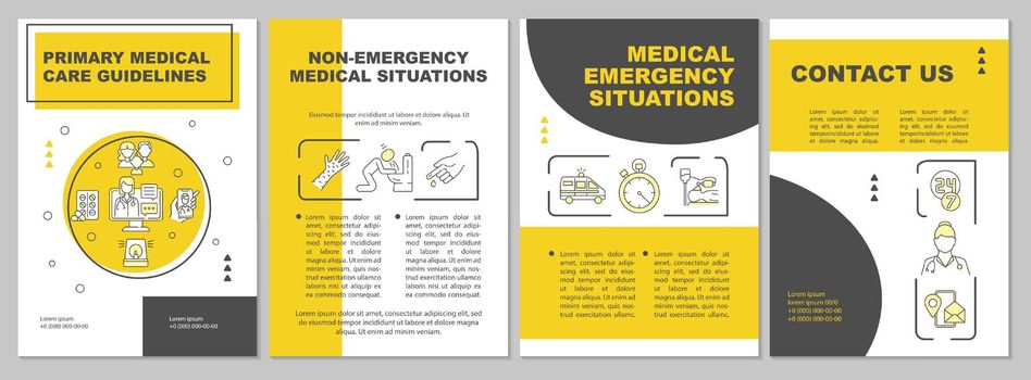 Primary medical care guidelines brochure template