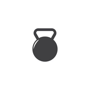 Dumbbell and fitness logo icon 
