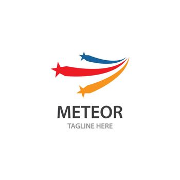 Meteorite ilustration logo