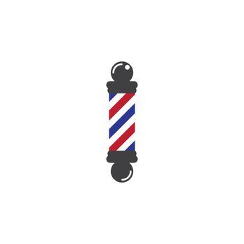 Barber pole logo 