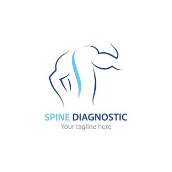 Spine diagnostics symbol logo