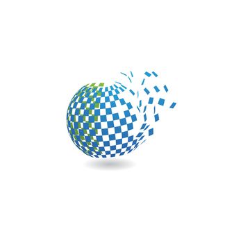 Abstract Globe logo