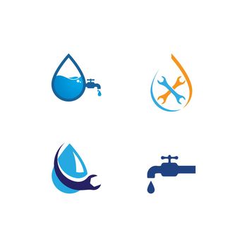 Plumbing ilustration logo vector 