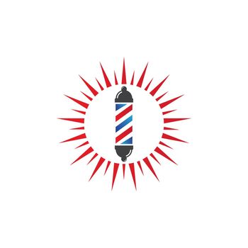 Barber pole logo