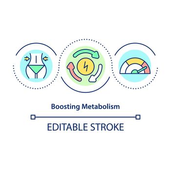 Boosting metabolism concept icon