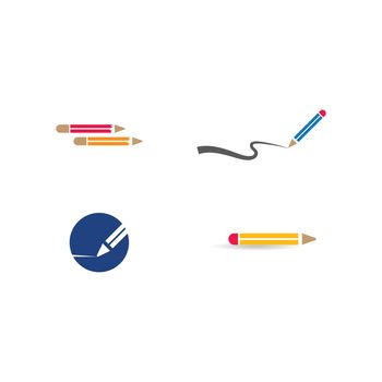 Pencil Logo icon template 