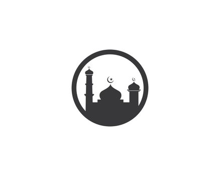 Mosque Moslem icon vector Illustration design 
