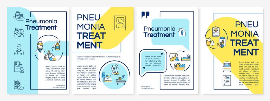 Pneumonia cure brochure template