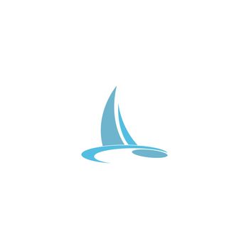 Cruise ship logo icon design template vector illustration