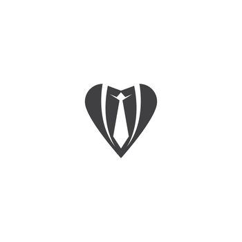 Tie tuxedo logo illustration