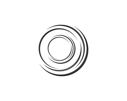 Abstract spiral logo template vector icon