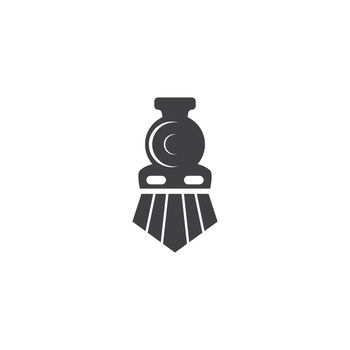 Train illustration logo