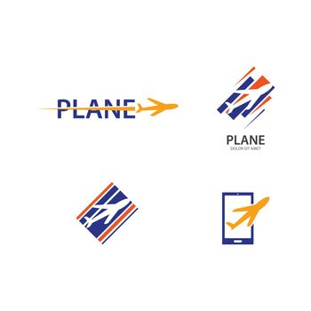 Plane Travel logo vector 