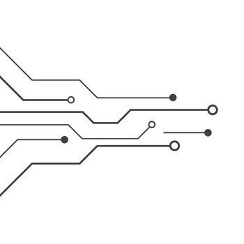 Circuit technology illustration vector template